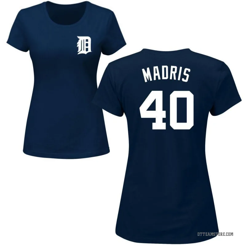 Bligh Madris Women's Navy Detroit Tigers Roster T-Shirt -