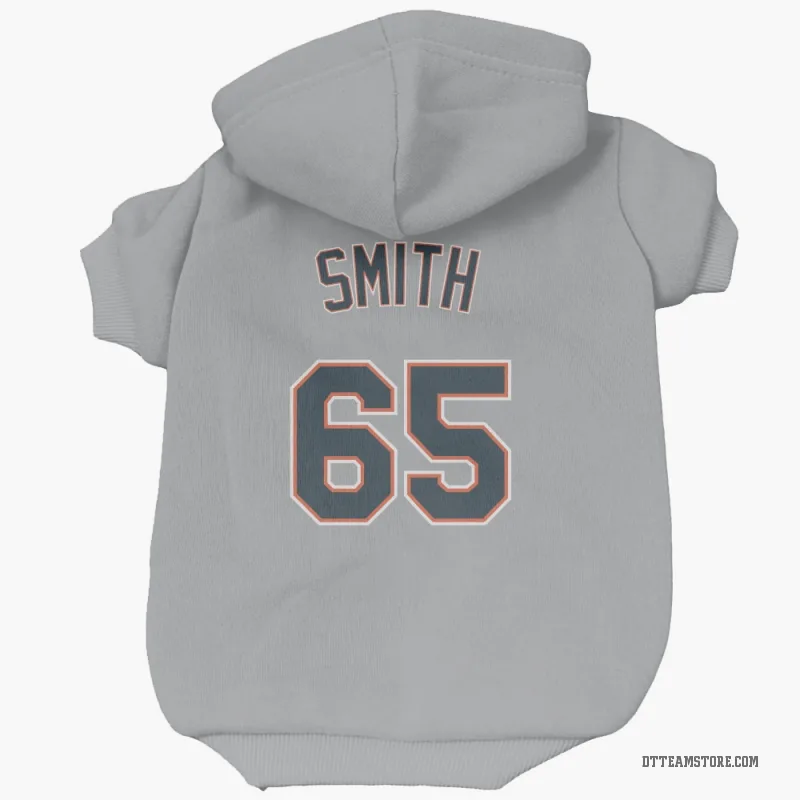 Burch Smith  Gray Detroit Tigers  Cat & Dog Pet Hoodie
