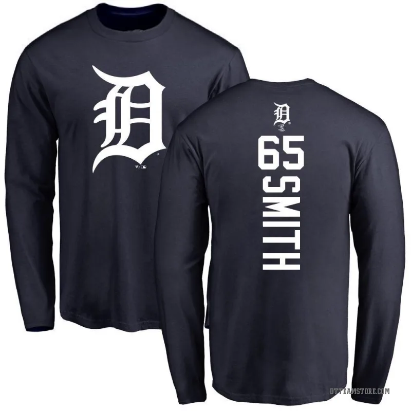 Burch Smith Men's Navy Detroit Tigers Backer Long Sleeve T-Shirt -