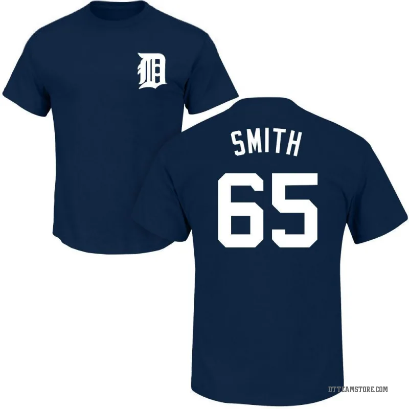 Burch Smith Men's Navy Detroit Tigers Roster T-Shirt -