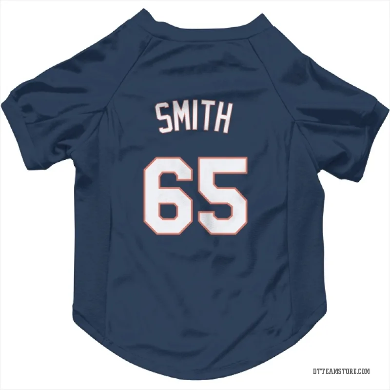 Burch Smith  Navy Detroit Tigers  Cat & Dog Pet Jersey