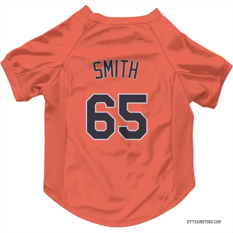 Burch Smith  Orange Detroit Tigers  Cat & Dog Pet Jersey