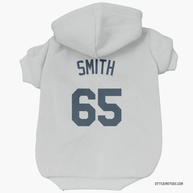 Burch Smith  White Detroit Tigers  Cat & Dog Pet Hoodie