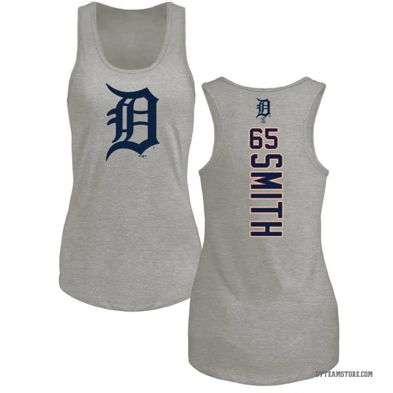 Burch Smith Women's Ash Detroit Tigers Backer Tank Top -