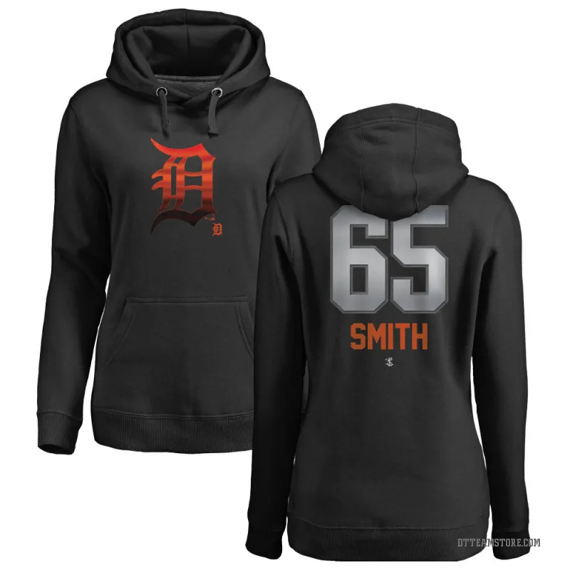 Burch Smith Women's Black Detroit Tigers Branded Midnight Mascot Pullover Hoodie -
