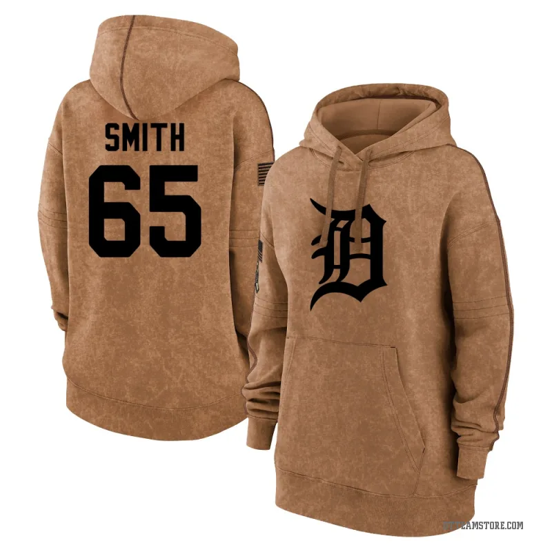 Burch Smith Women's Brown Detroit Tigers 2023 Salute to Service Pullover Hoodie