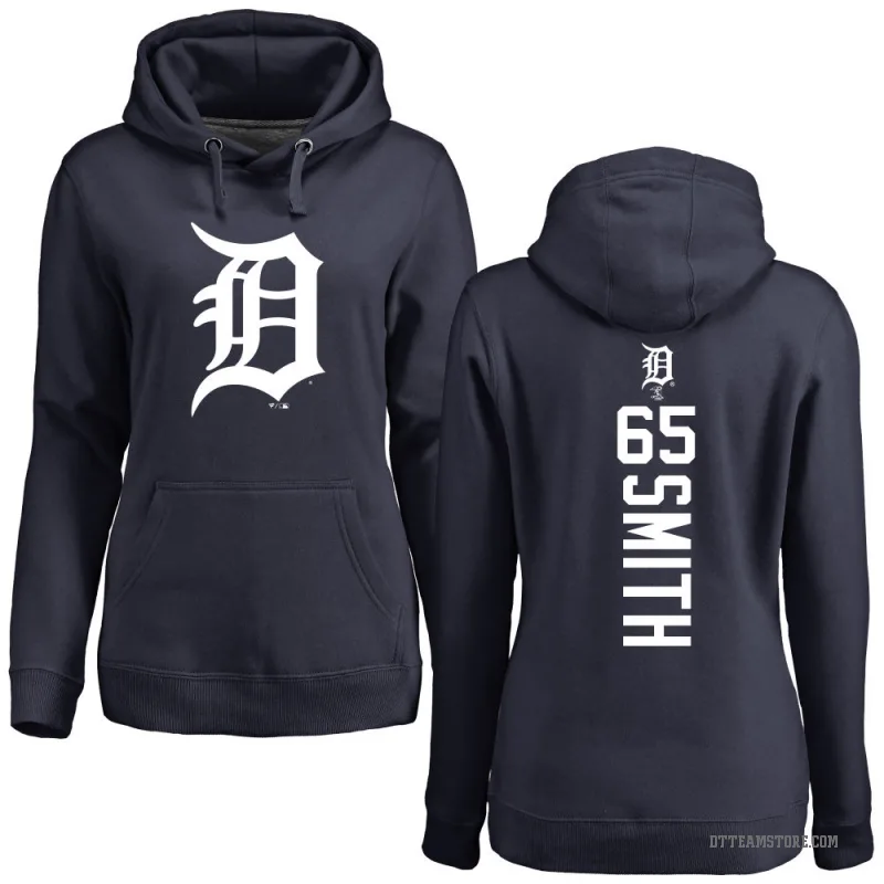 Burch Smith Women's Navy Detroit Tigers Backer Pullover Hoodie