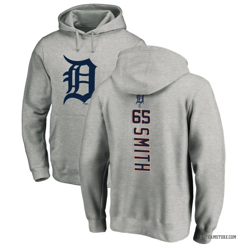Burch Smith Youth Detroit Tigers Ash Backer Pullover Hoodie
