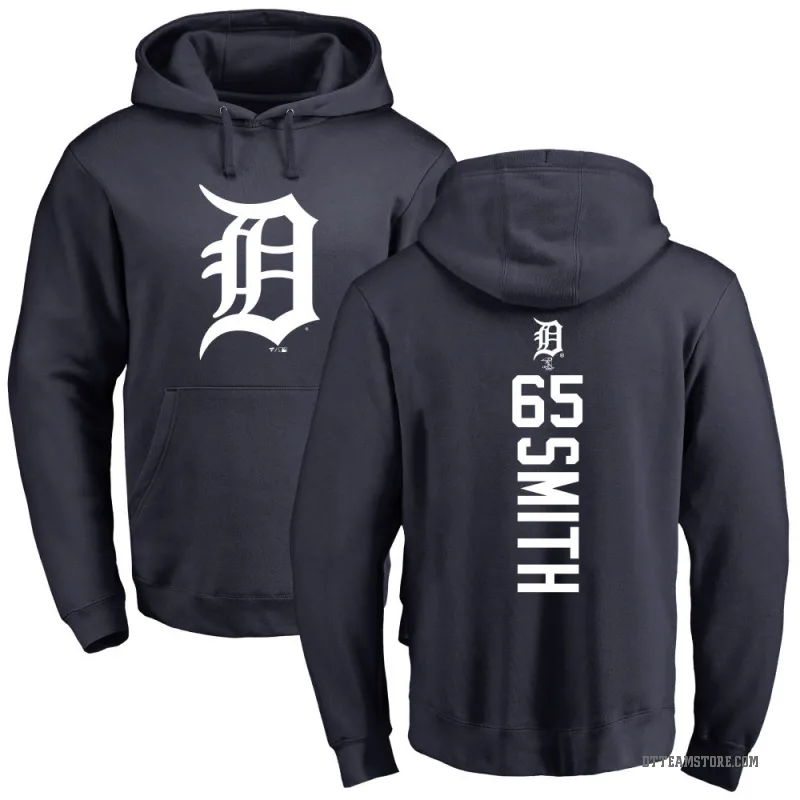 Burch Smith Youth Navy Detroit Tigers Backer Pullover Hoodie