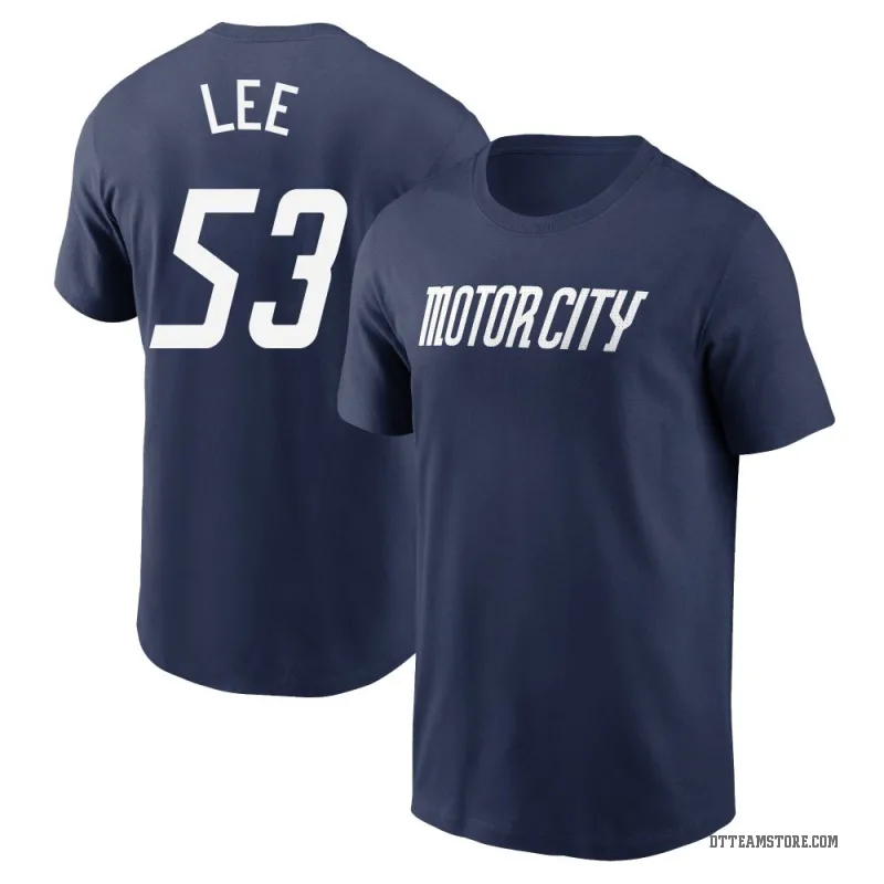 Chase Lee Youth Navy Detroit Tigers 2024 City Connect Fuse T-Shirt