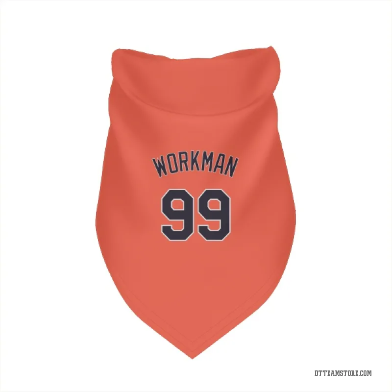 Gage Workman  Orange Detroit Tigers  Cat & Dog Pet Bandana