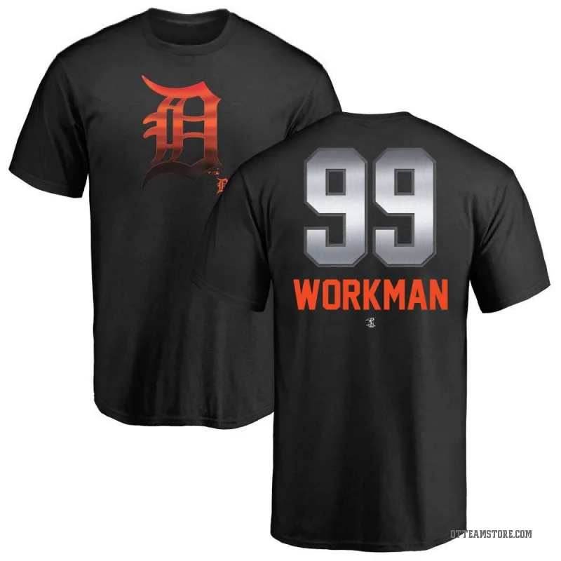Gage Workman Youth Black Detroit Tigers Midnight Mascot T-Shirt -