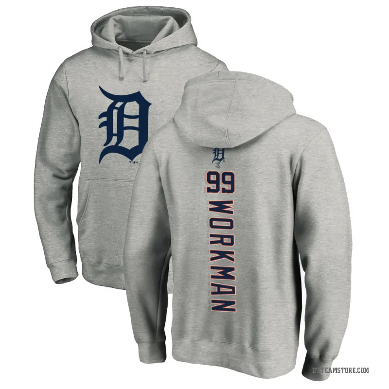 Gage Workman Youth Detroit Tigers Ash Backer Pullover Hoodie