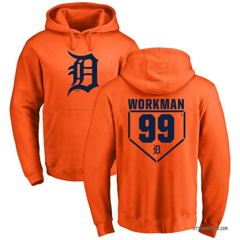 Gage Workman Youth Orange Detroit Tigers Branded RBI Pullover Hoodie -