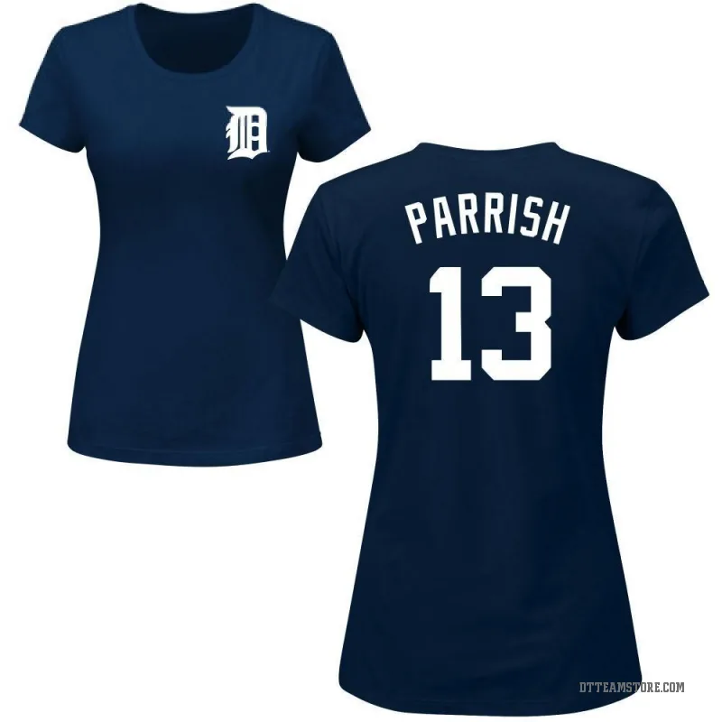 Lance Parrish Women's Navy Detroit Tigers Roster T-Shirt -