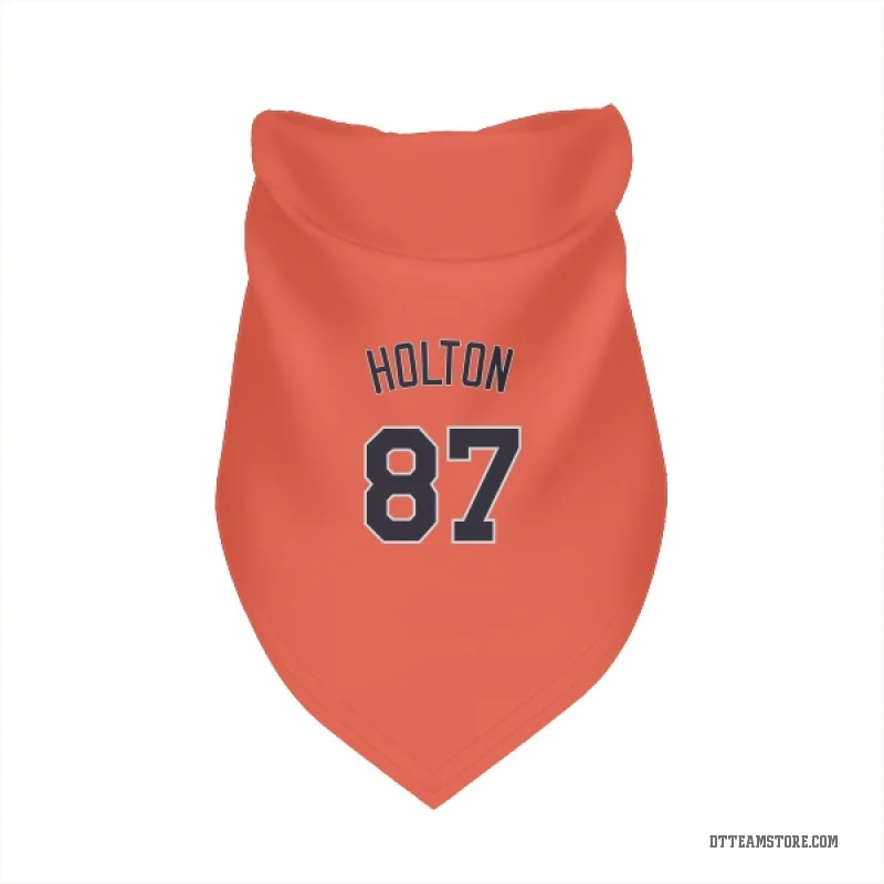 Tyler Holton Orange Detroit Tigers Cat & Dog Pet Bandana