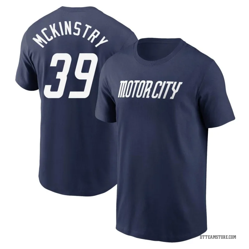 Zach McKinstry Men's Navy Detroit Tigers 2024 City Connect Fuse T-Shirt