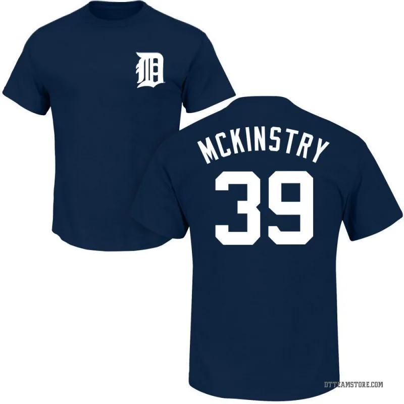 Zach McKinstry Youth Navy Detroit Tigers Roster T-Shirt -