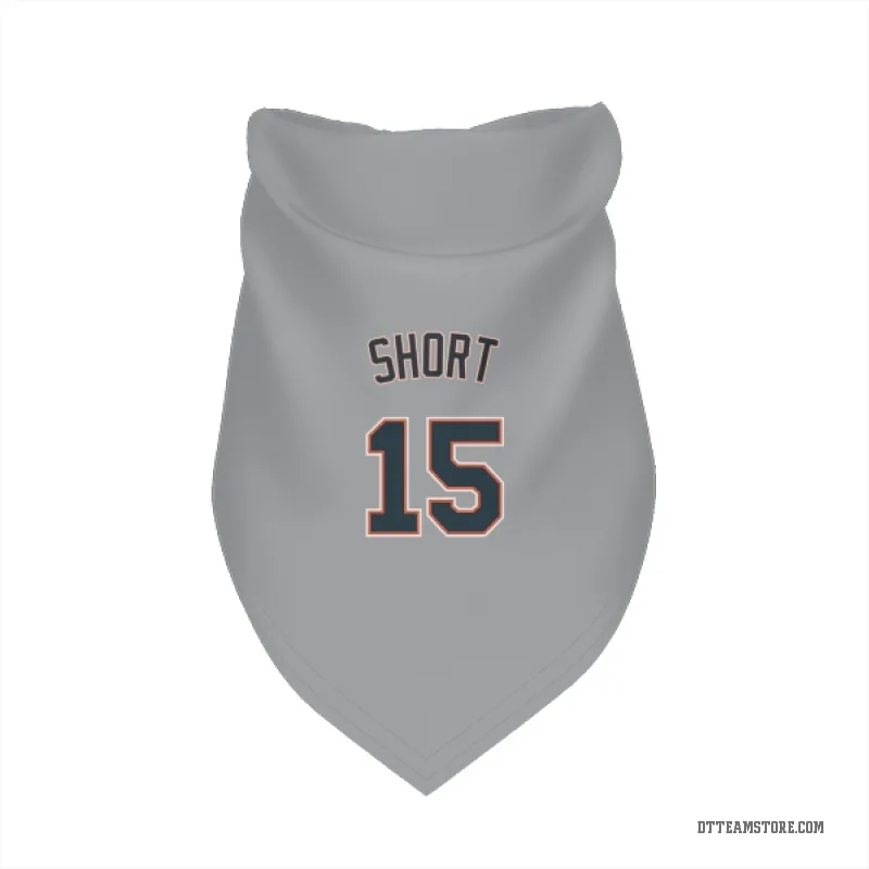Zack Short Gray Detroit Tigers Cat & Dog Pet Bandana