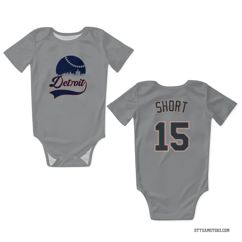 Zack Short Gray Detroit Tigers Newborn & Infant Bodysuit