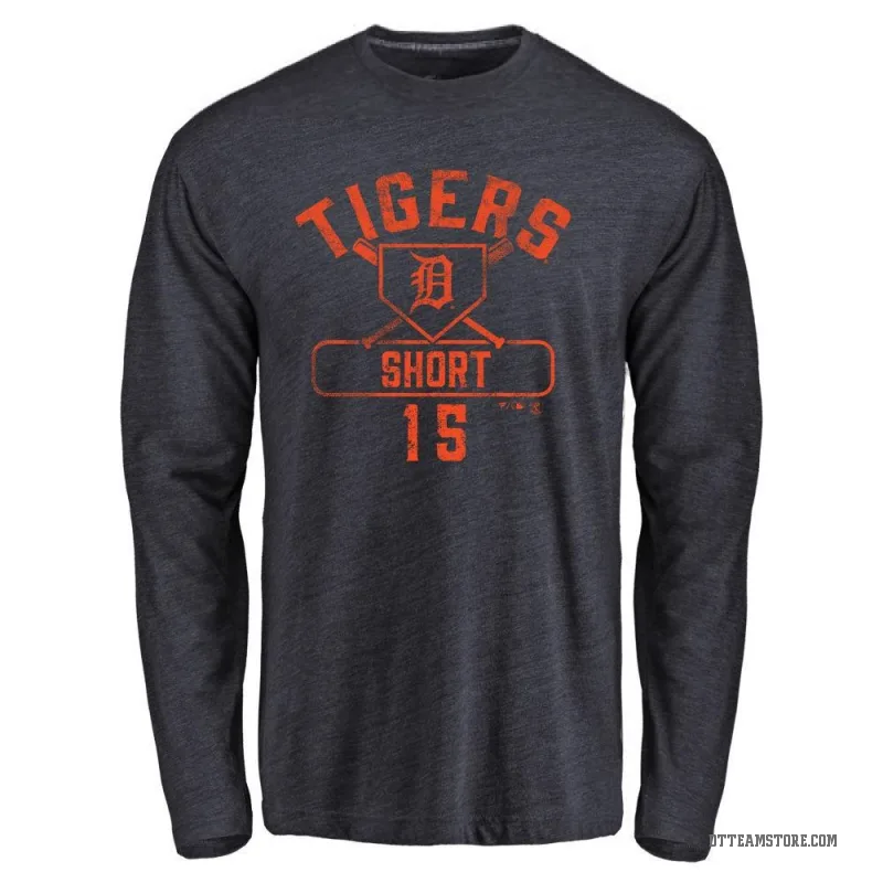 Zack Short Men's Navy Detroit Tigers Base Runner Long Sleeve T-Shirt -