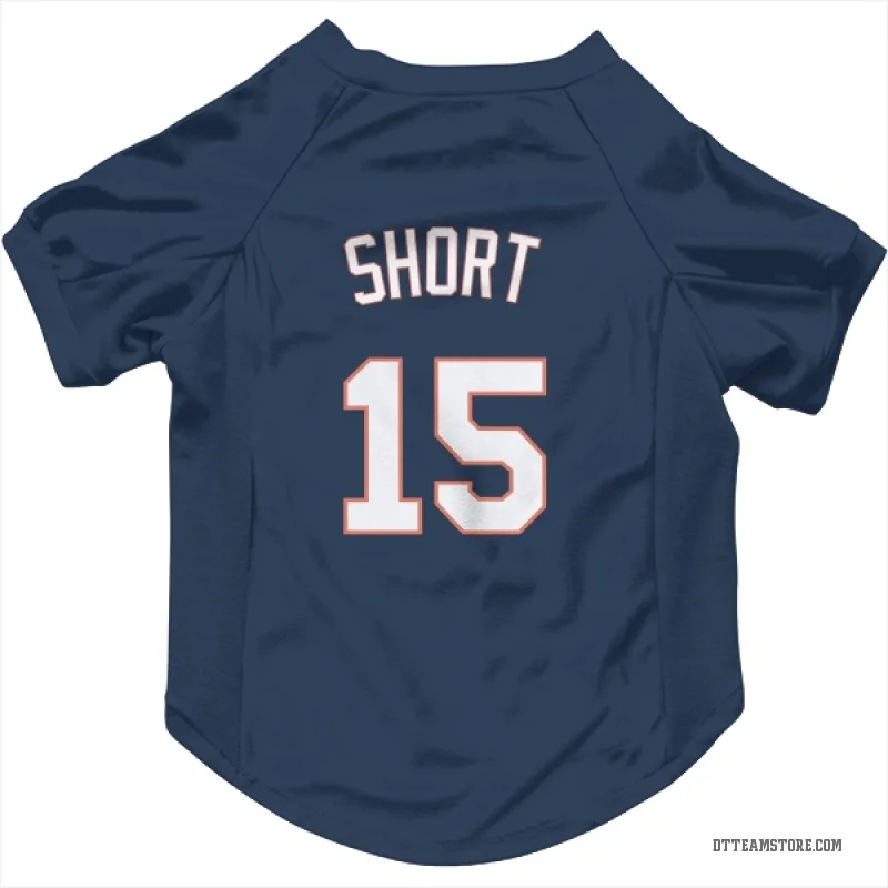 Zack Short  Navy Detroit Tigers  Cat & Dog Pet Jersey
