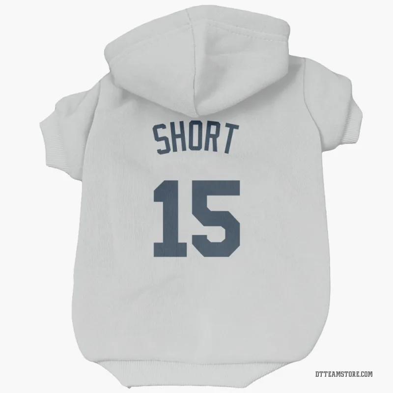Zack Short  White Detroit Tigers  Cat & Dog Pet Hoodie