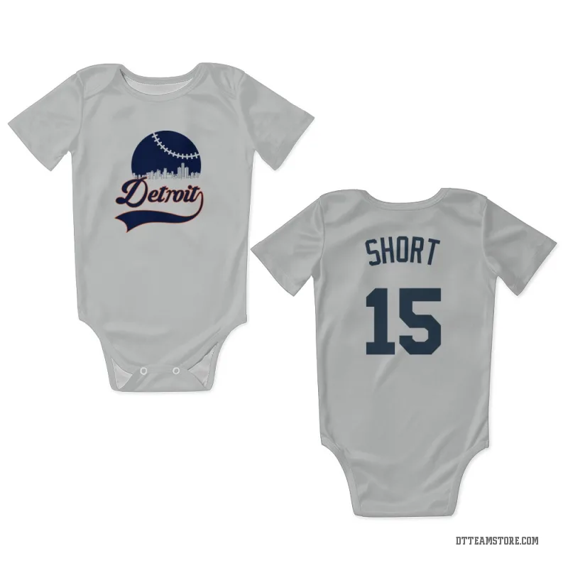 Zack Short  White Detroit Tigers  Newborn & Infant Bodysuit