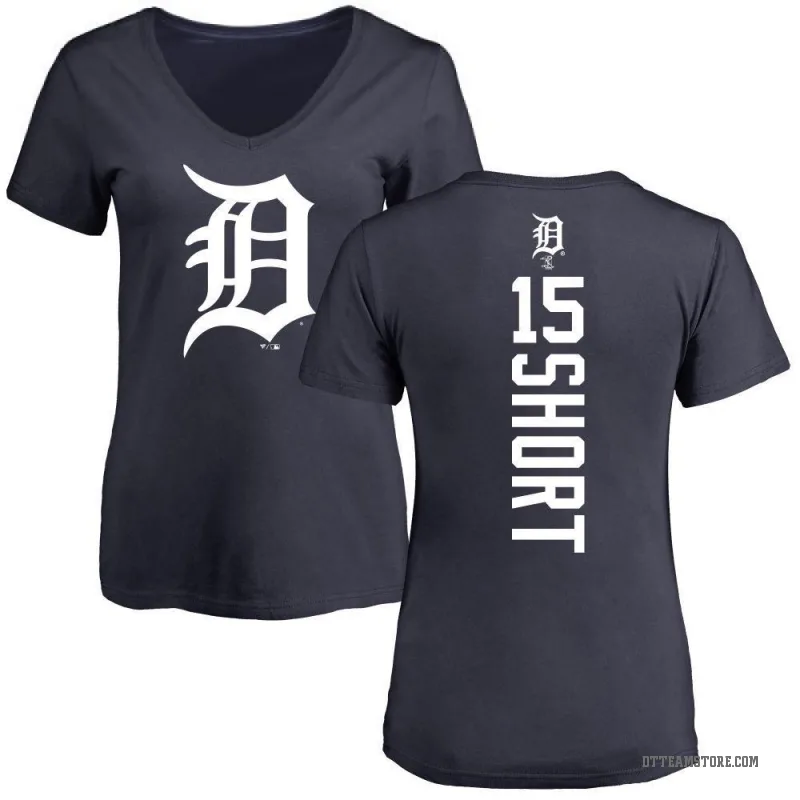 Zack Short Women's Navy Detroit Tigers Backer Slim Fit T-Shirt -